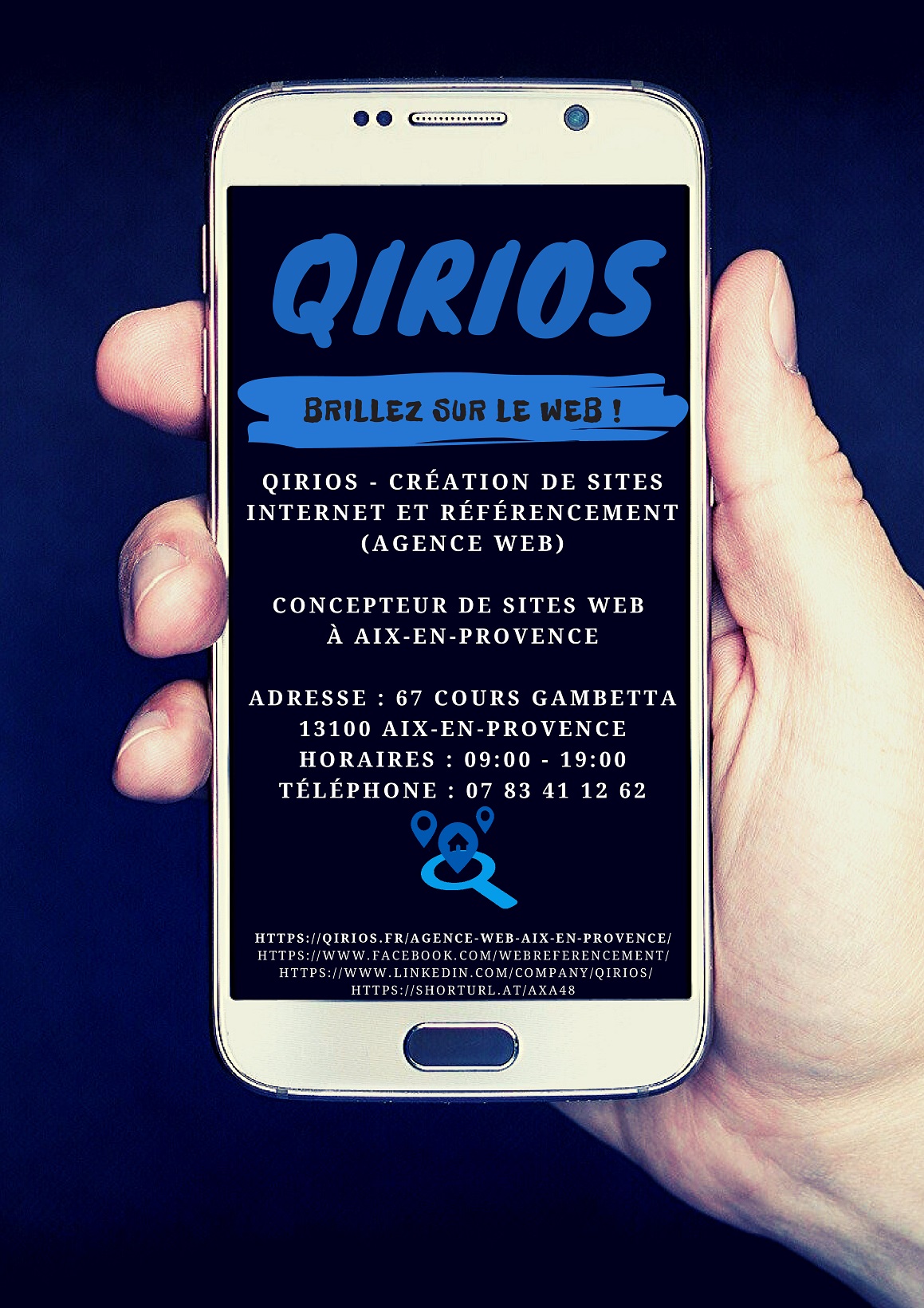 Qirios Agence Web Aix En Provence Smartphone Blue Hq
